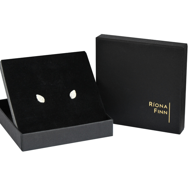 Family Tree Collection: "Yummy Leaf" sterling silver stud earrings