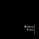 Ríona Finn Jewellery logo, gold text on black background